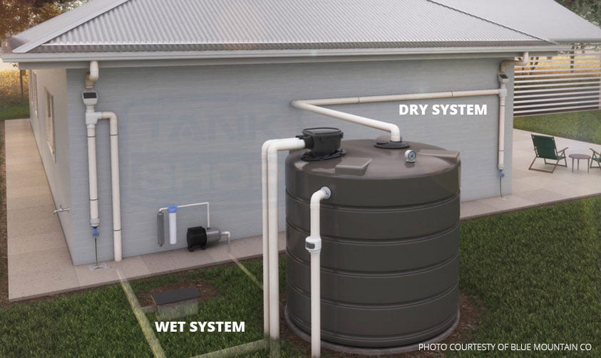 Rainwater tank - jfk custom homes. Perth builder